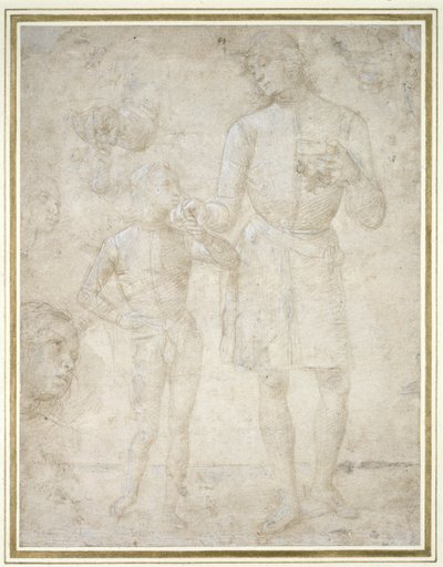 Studies for Tobias and the Angel by Pietro Perugino
